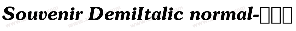 Souvenir DemiItalic normal字体转换